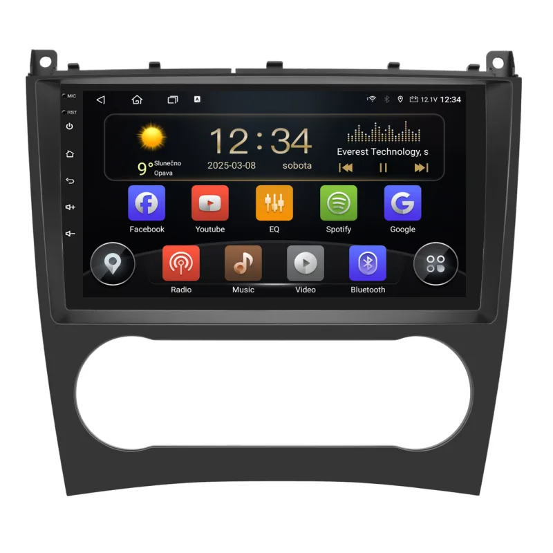 Isudar 2DIN autorádio T72-IEV227 Android, Mercedes-Benz C W203 / CLC W203 / CLK W209 T72-UN04M/A7624