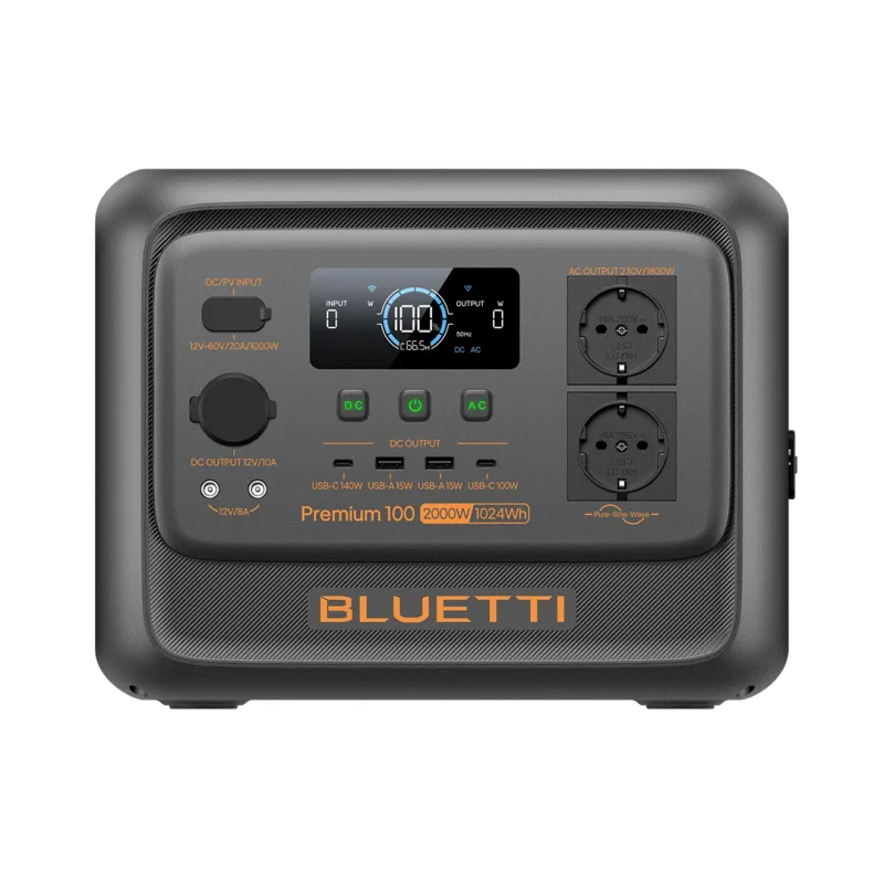 Bluetti Premium 100 V2 přenosná nabíjecí stanice, 2000 W, 1024 Wh Premium 100 V2