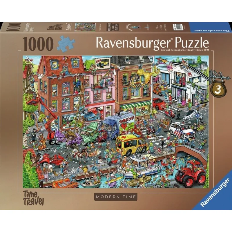 Puzzle Ravensburger 1000 dielikov Ray's Comic – Cestovanie časom: Moderná doba (3)