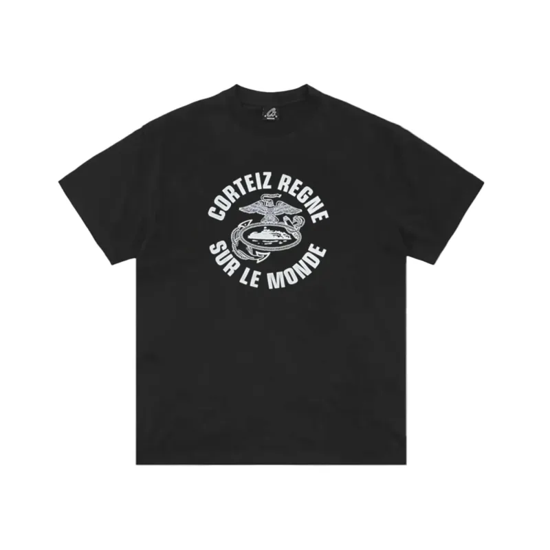 Corteiz Eagle Regne Sur Le Monde Tee Black - M