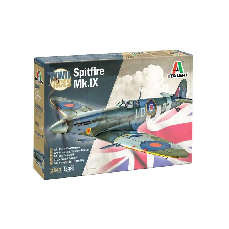 Italeri Model Kit lietadlo 2843 - Spitfire Mk. IX Aces (1:48)