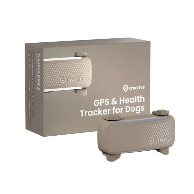 Tractive DOG 6 – GPS lokátor pro psy a monitor zdraví, hnědý (TRDOG6BR)