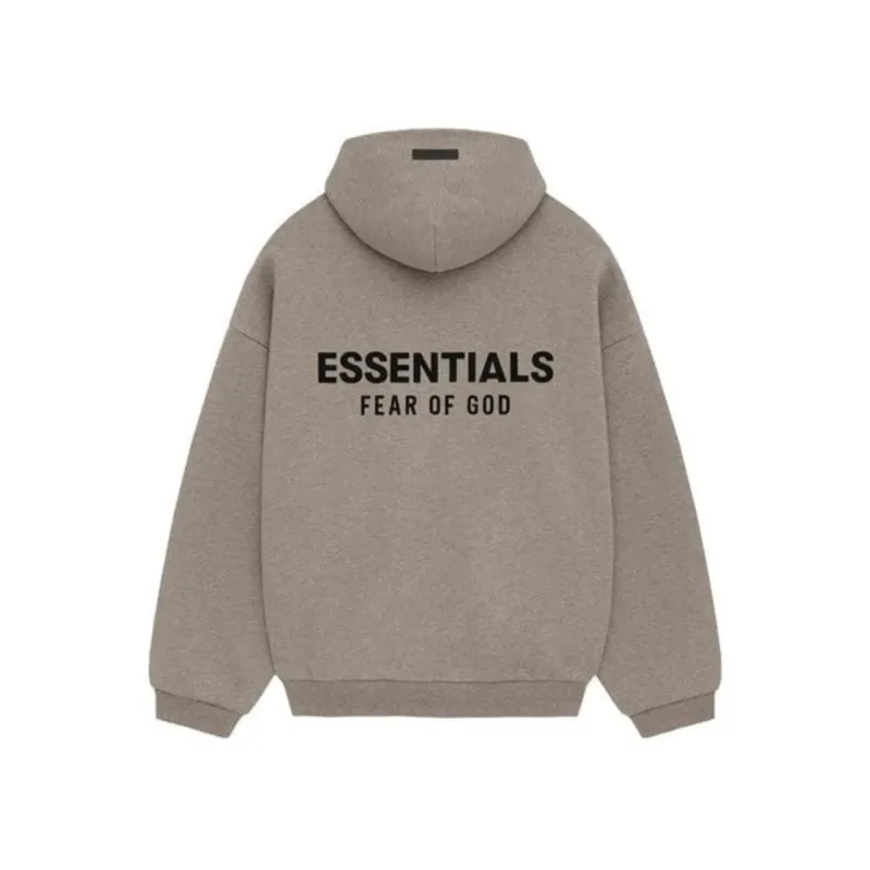 Fear of God Essentials Fleece Hoodie (FW24) Heather Grey - S