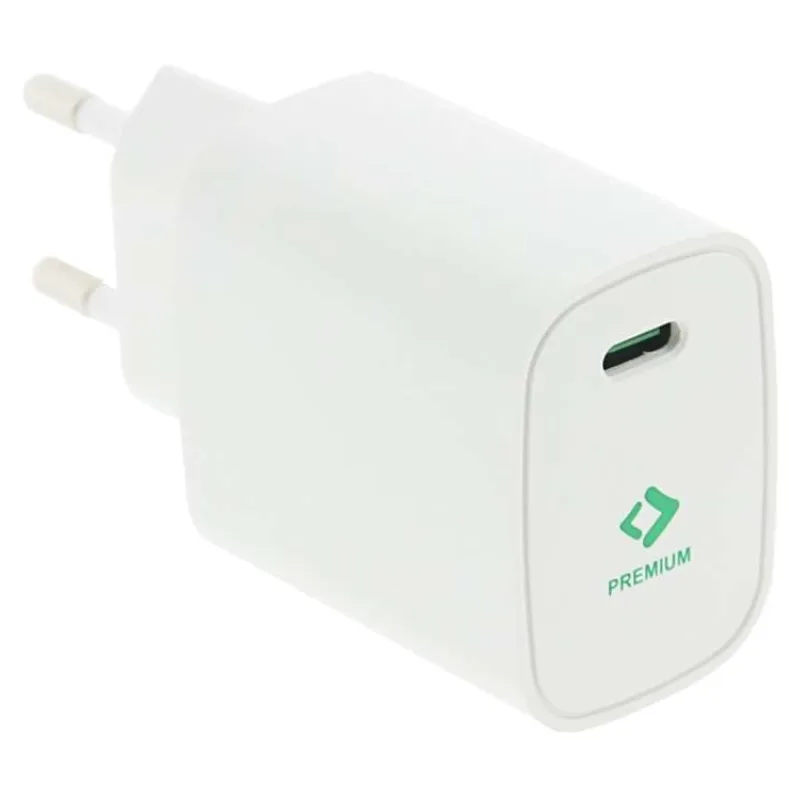 PATONA nabíječka/ USB-C/ vstup /100-240V/ výstup 5V/3.0A, 9V/2.22A, 12V/1.67A/ 20W Power delivery/ bílá (PT2592)
