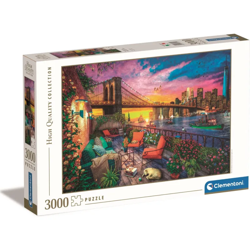 Puzzle Clementoni 3000 dielikov Manhattan pri západe slnka