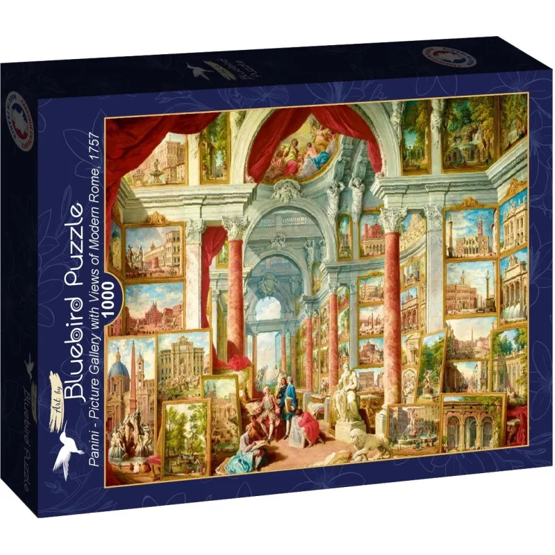 Puzzle Bluebird 1000 dielikov Galéria s obrazmi moderného Ríma, 1757
