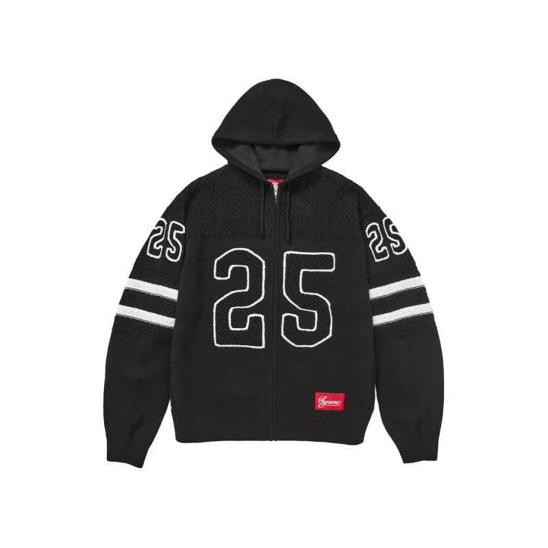 Supreme Sport Zip Up Hooded Sweater (FW25) Black - XL