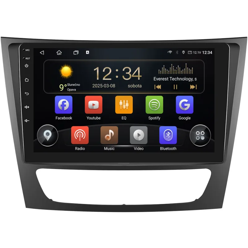 Isudar 2DIN autorádio T72-IEV215 Android, Mercedes-Benz E W211 / CLS W219 / CLK W209 / G W463 T72-UN04M/A7224