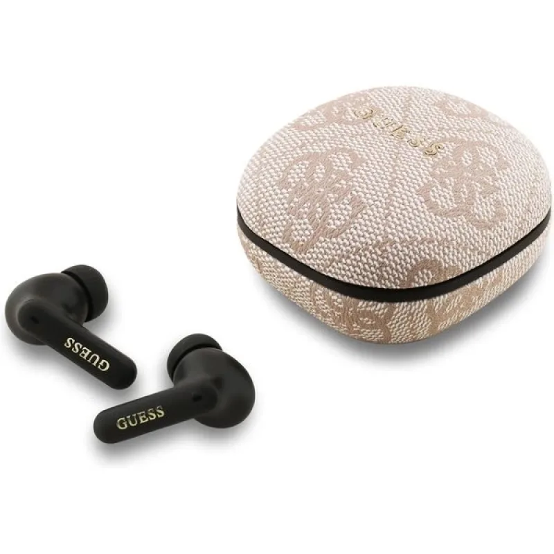 Guess PU 4G Metal Logo ENC TWS Bezdrôtové Slúchadlá ružové 57983126947
