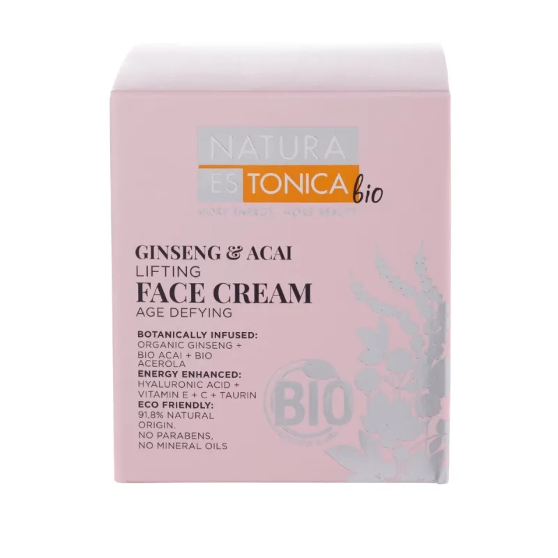 Natura Estonica Pleťový krém so ženšenom a acai - 50 ml -