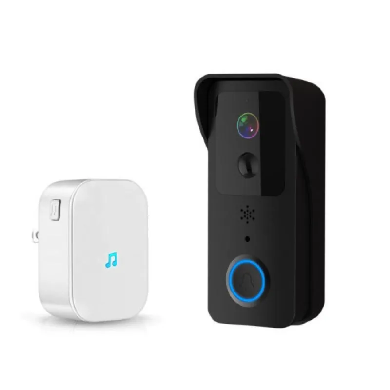 Bezdrôtový WiFi videozvonček s vnútornou jednotkou | Zoneway T32 Black