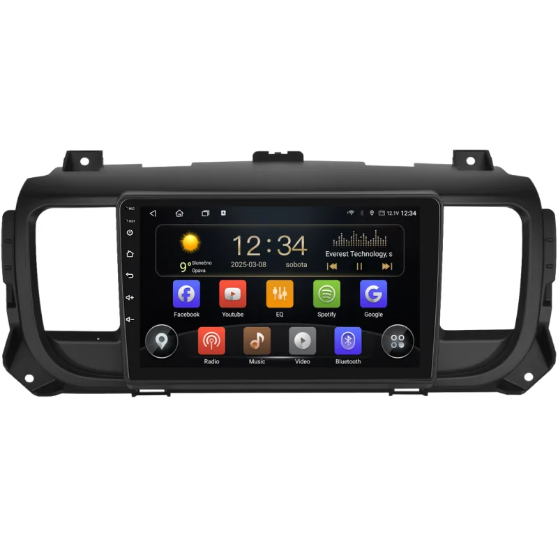 Isudar 2DIN autorádio T72-IEV203 Android, Peugeot Expert III / Citroen Jumpy III / Opel Vivaro C / Toyota ProAce II T72-UN04M/A7877