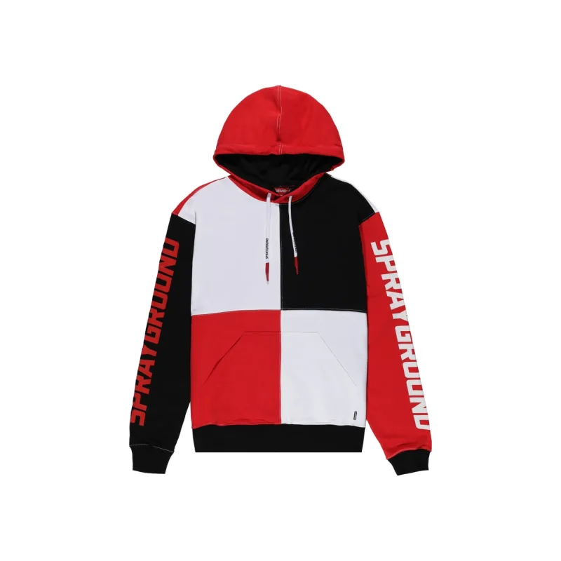 Sprayground Color Block Hoodie Red - XXL