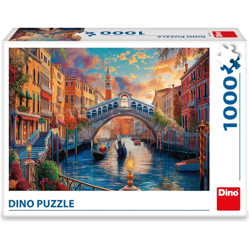 Puzzle Dino 1000 dielikov Maľované Benátky