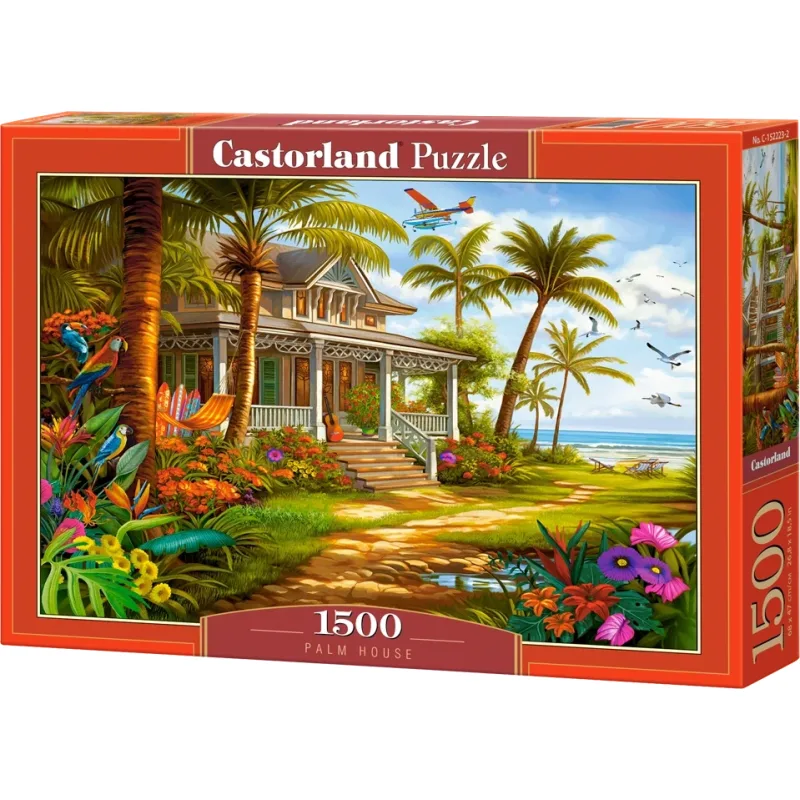 Puzzle Castorland 1500 dielikov Domček pod palmami