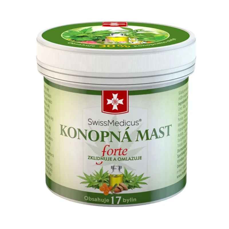 SwissMedicus Konopná masť Forte - 125 ml -