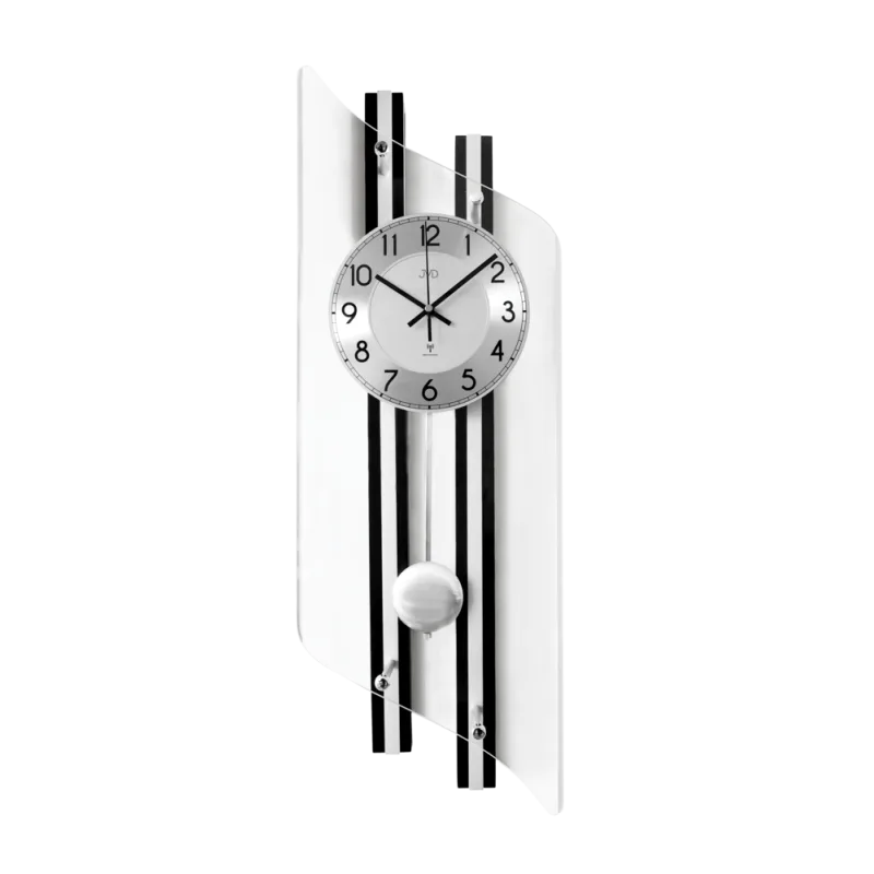 JVD Designové rádiem řízené kyvadlové skleněné hodiny (pendlovky) NR22029/98