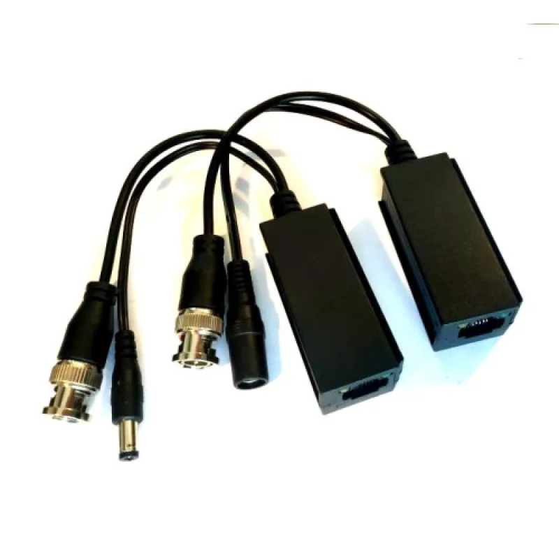 HD-AHD video baloun, balun, transreceiver, súprava prevodníkov pre prenos analógového HD až 8MPx po UTP - TT-TVI02/UTP101P-HD