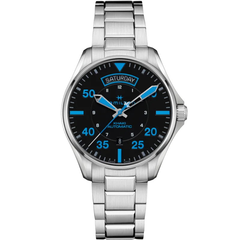 Hamilton Khaki Aviation Pilot Day-Date - Air Zermatt Auto | H64625131 - OS