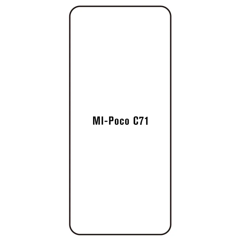Sunshine Xiaomi Poco C71 Predná Hydrogél ochranná fólia Strih: Kompatibilná s krytom, Typ fólie: Číra
