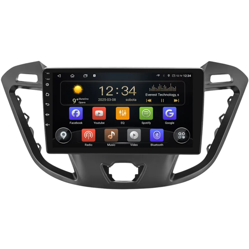 Isudar 2DIN autorádio T75-IEV156 Android, Ford Transit Custom T75-UN08M/A8096