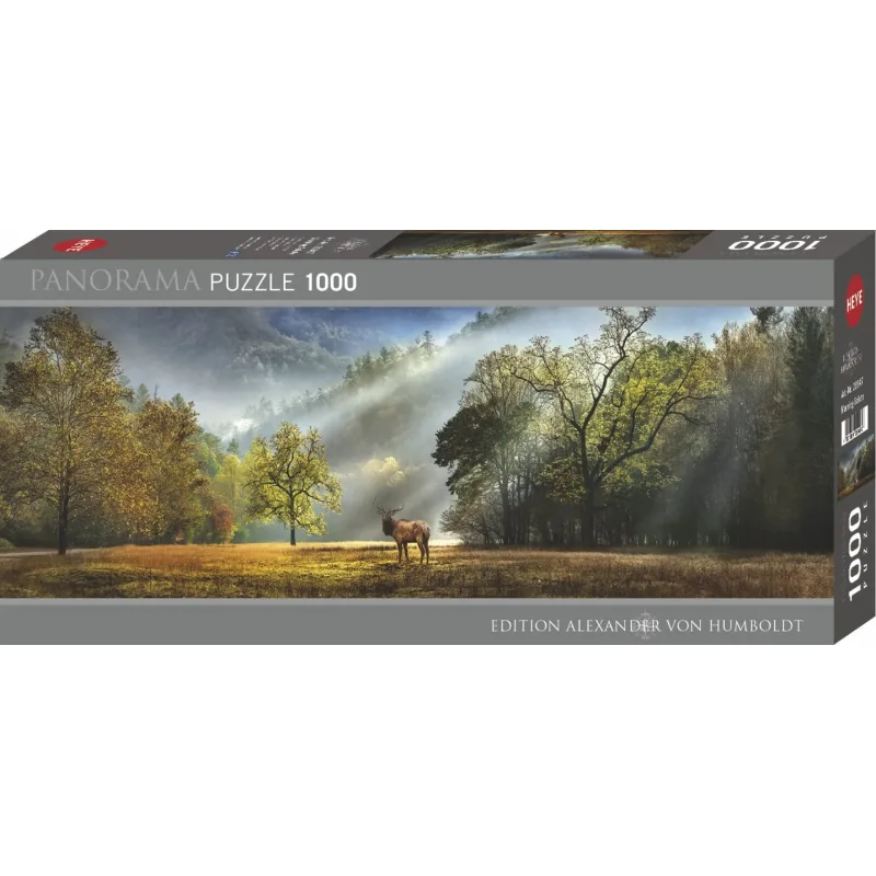 Panoramatické puzzle Heye 1000 dielikov Alexander von Humboldt: Ranný pozdrav