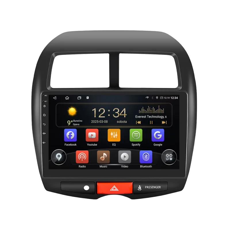Isudar 2DIN autorádio T72-IEV152 Android, Mitsubishi ASX / Mitsubishi Outlander III / Citroen C4 Aircross / Peugeot 4008 B080/A7101