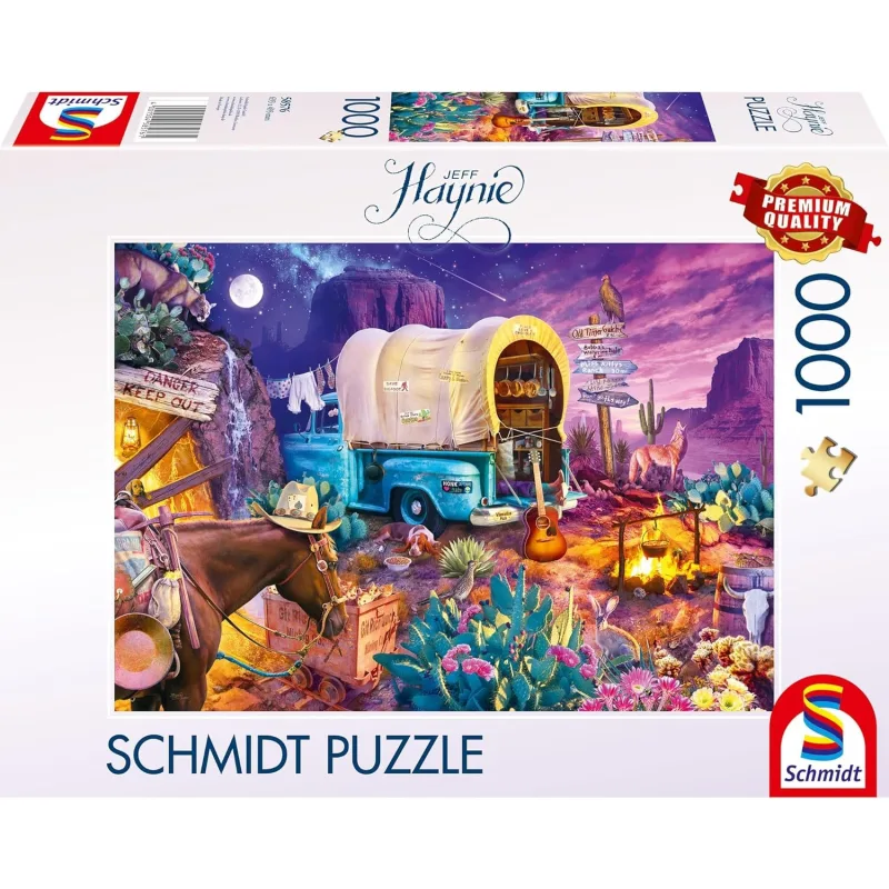Puzzle Schmidt 1000 dielikov Pôvabné kempovanie na divokom západe