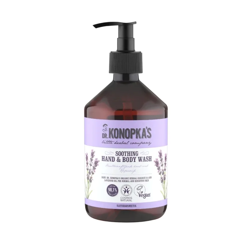 Dr. Konopka's Upokojujúci umývací gél na ruky a telo - 500 ml -