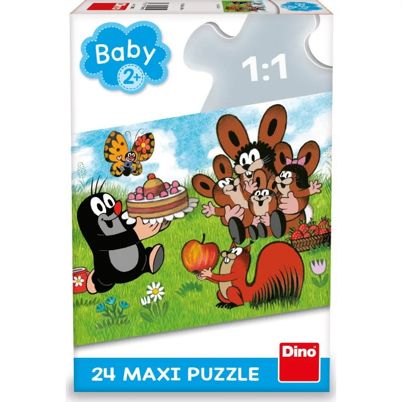 Dino Puzzle Krtko: Narodeniny MAXI 24 dielikov