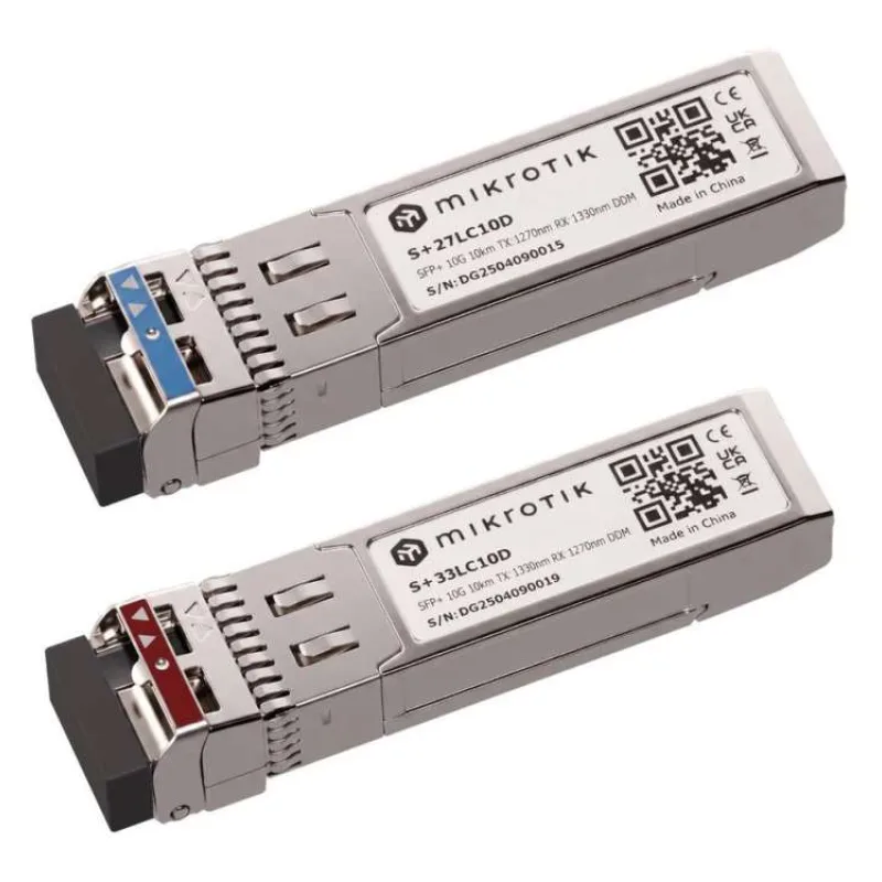 MikroTik S+2733LC10D, Pár SFP+ BiDi 10G SM 10km, Single LC-connector (S+2733LC10D)