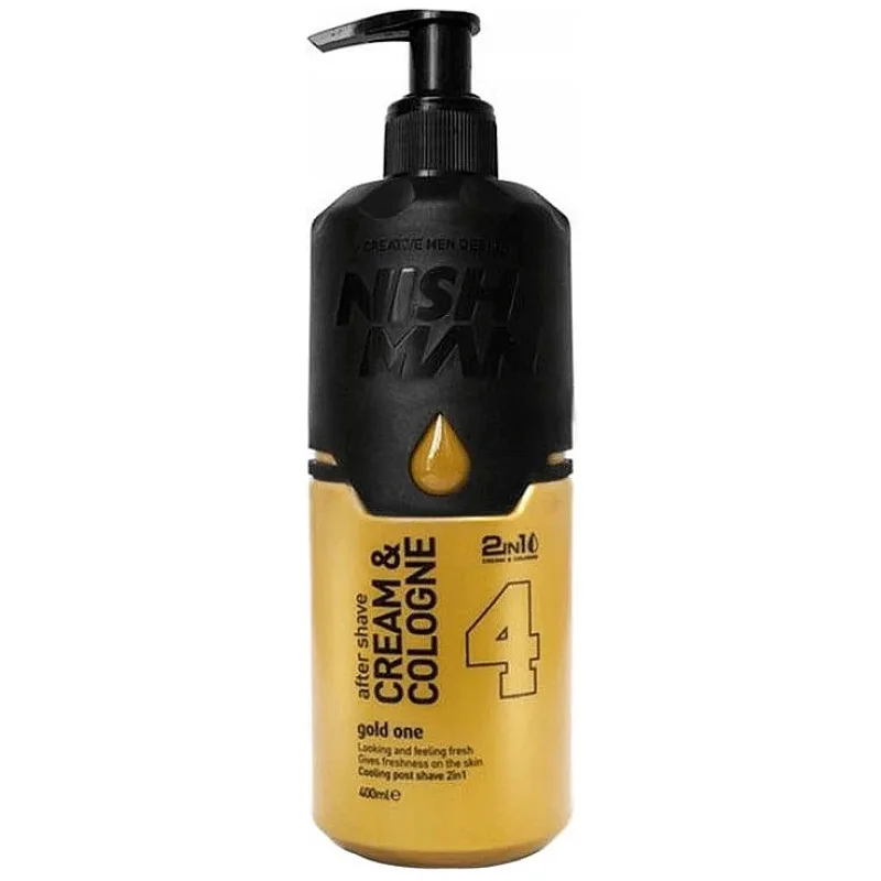Hydratačný krém a kolínska voda 2 v 1 NISH MAN Gold one 400 ml