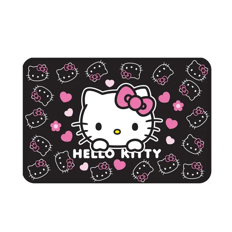 Detská kúpeľňová predložka Hello Kitty Čierna