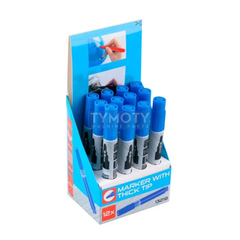 Značkovač permanentný modrý 144mm extra silný hrot 6.5mm