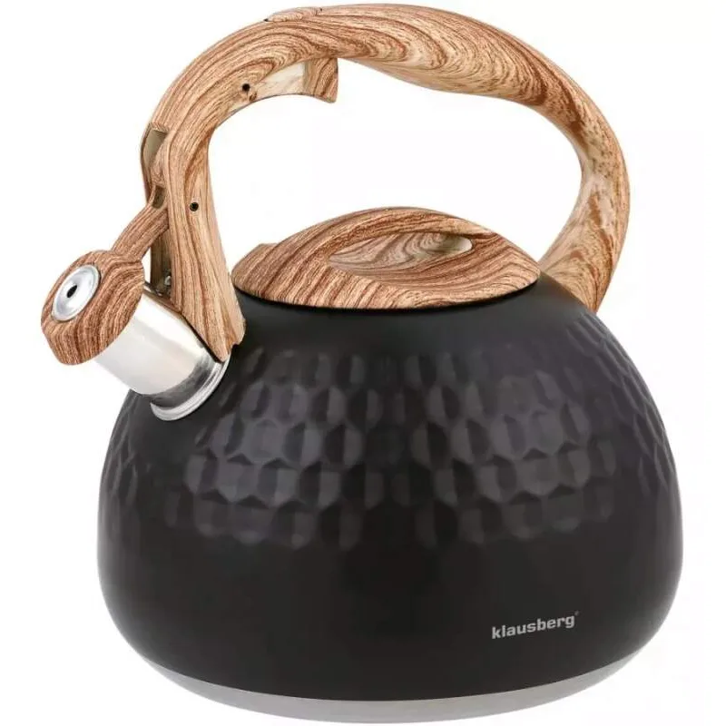 Pískacia kanvica na sporák Klausberg 2,8 l KB-7562 – čierna Diamond