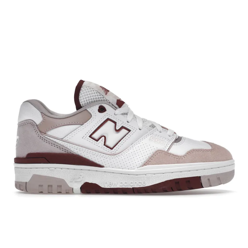 New Balance 550 White Scarlet (Women's) - 40