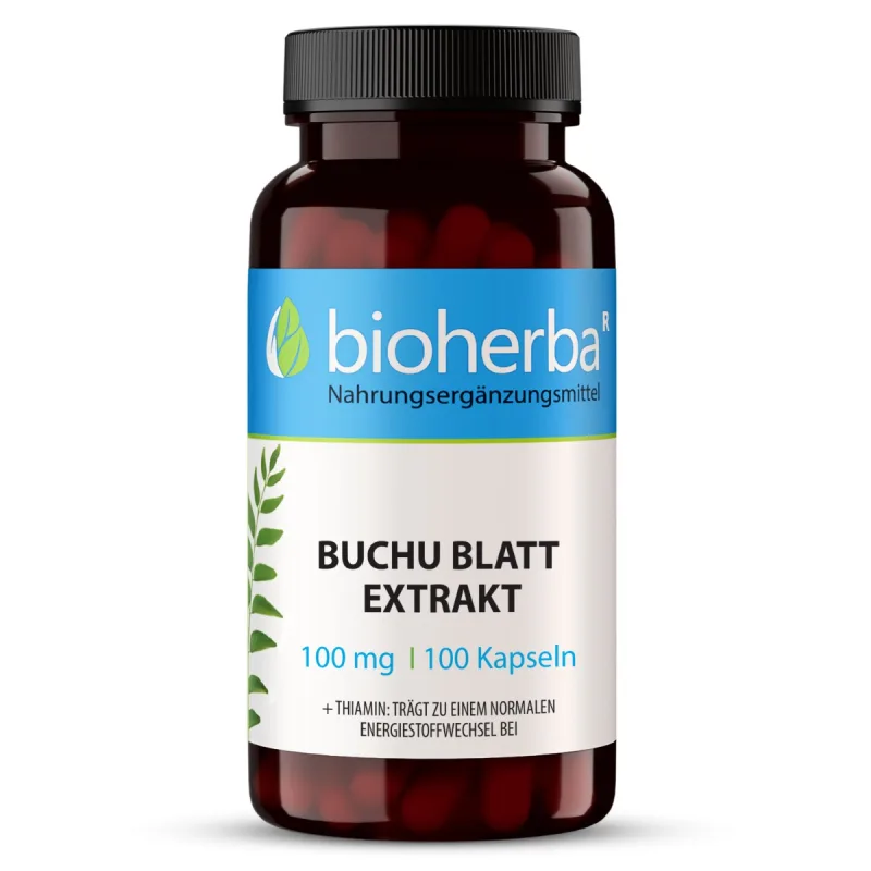 Bioherba Extrakt z listov buchu 100 mg – 100 kapsúl –