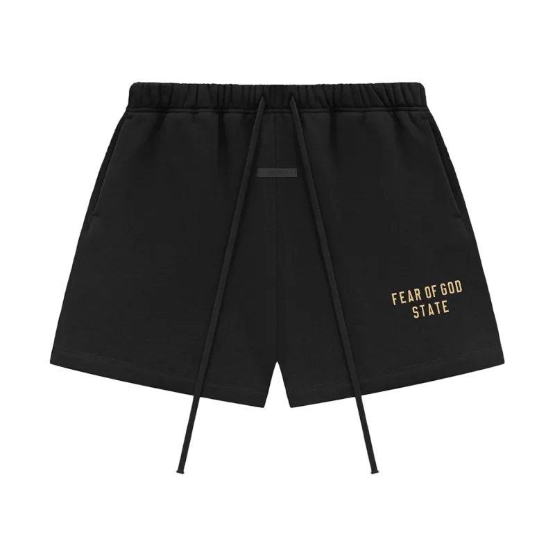 Fear of God Essentials Fleece Soccer Short Black - XL