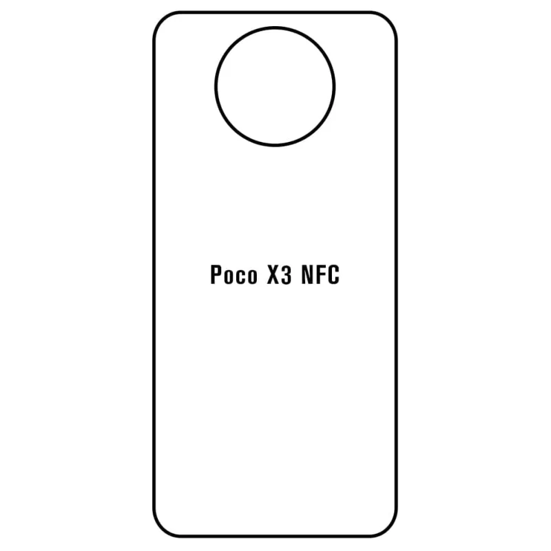 Sunshine Xiaomi Poco X3 NFC Zadná Hydrogél ochranná fólia Strih: Zadná časť 1, Typ fólie: Číra