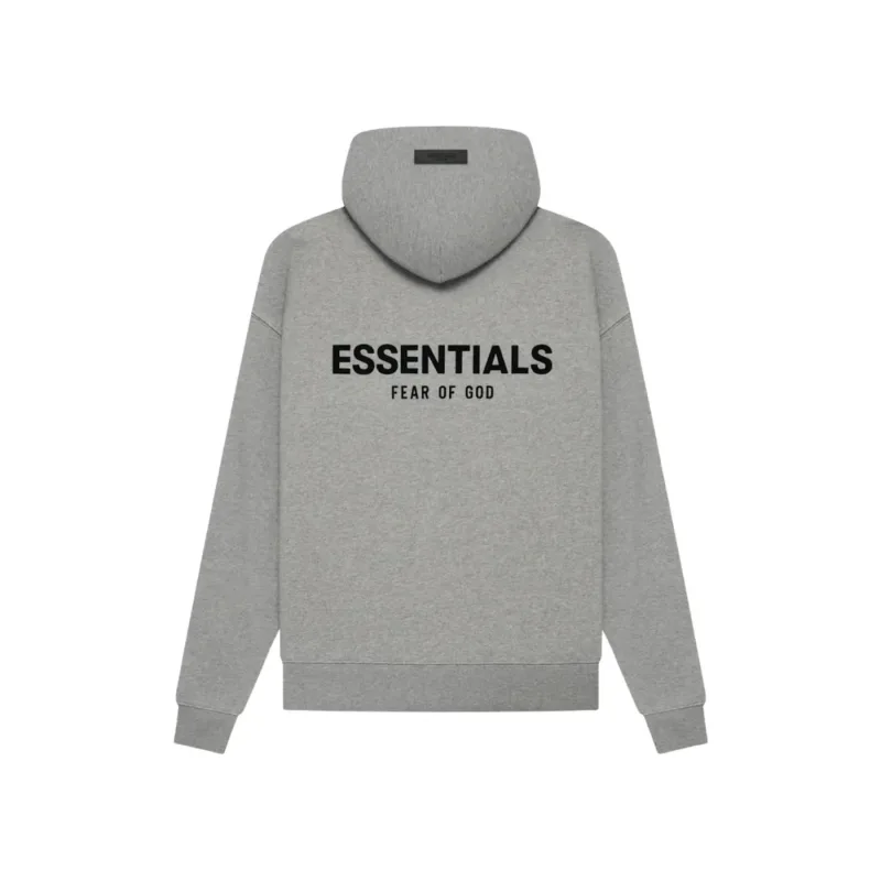 Fear Of God Essentials Hoodie Dark Oatmeal Grey - XL