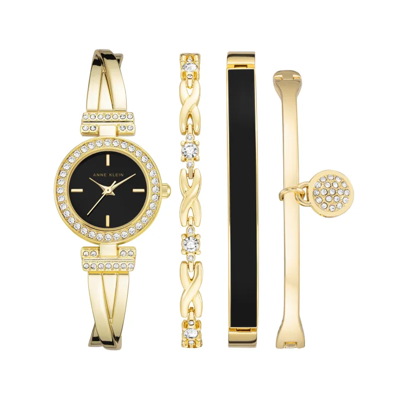 Súprava hodiniek a náramku Anne Klein AK/2238BKST