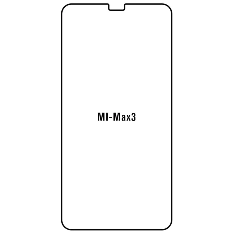 Sunshine Xiaomi Mi Max 3 Predná Hydrogél ochranná fólia Strih: Predná 1, Typ fólie: Číra