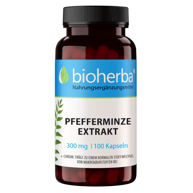 Bioherba Extrakt z mäty piepornej 300 mg – 100 kapsúl –