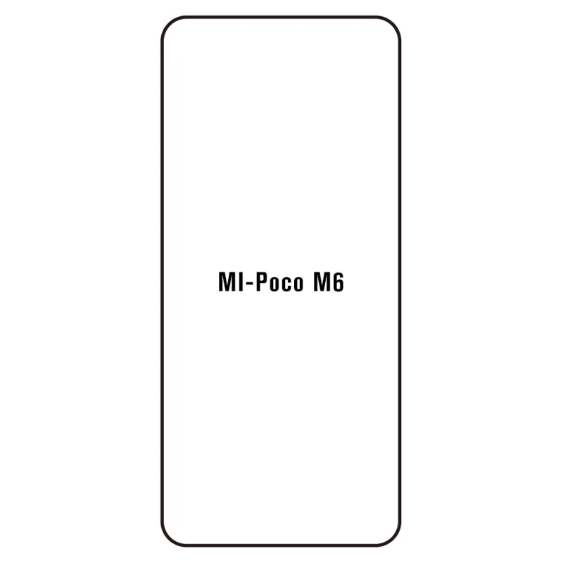 Sunshine Xiaomi Poco M6 5G Predná Hydrogél ochranná fólia Strih: Kompatibilná s krytom, Typ fólie: Číra