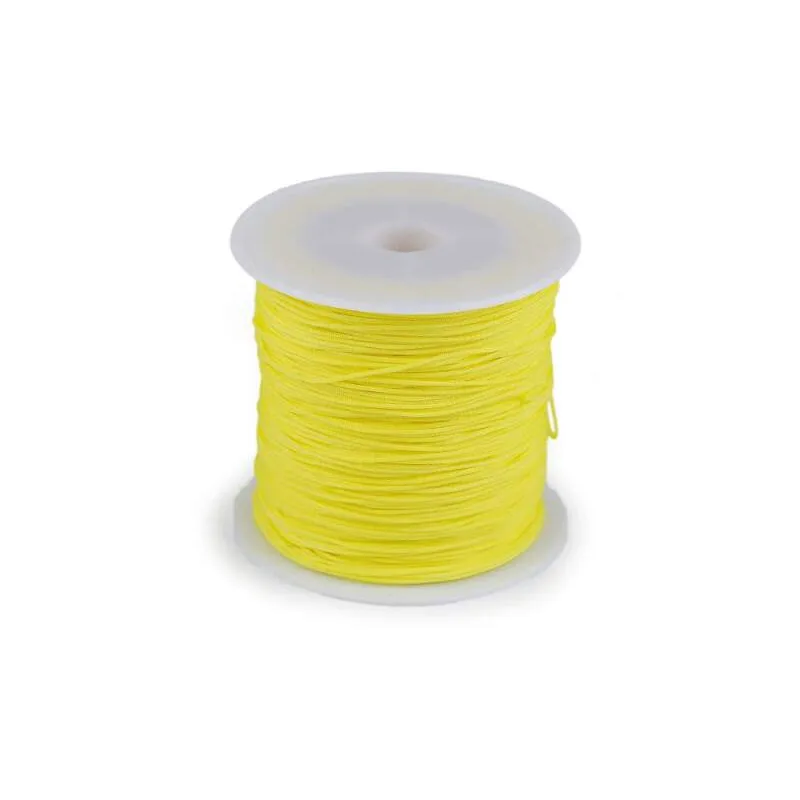 Polyesterová šnúrka PES 0,8 mm - žltá