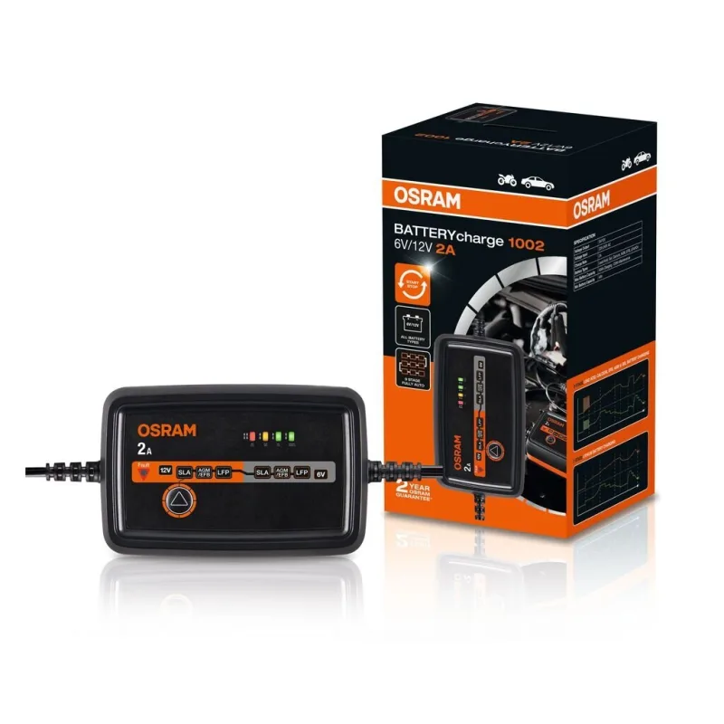 OSRAM BATTERYcharge 1002 Autonabíječka 6V & 12V/2A OEBCS1002