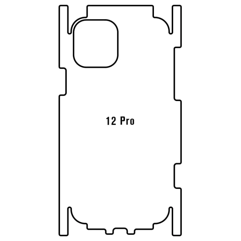 Sunshine iPhone 12 Pro Zadná Hydrogél ochranná fólia Strih: Zadná časť a rám 1, Typ fólie: Číra