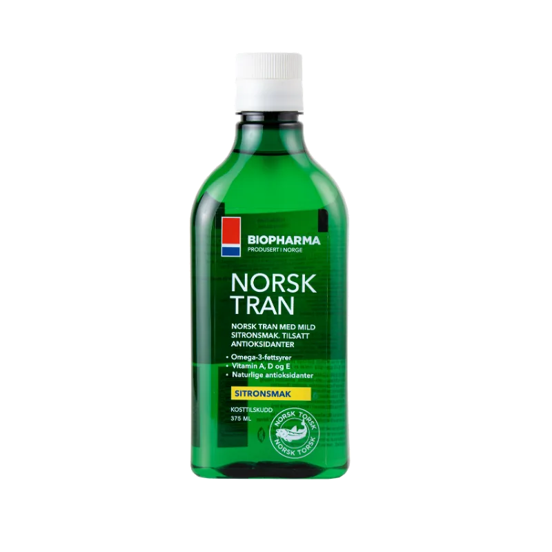 Norsk Tran Nórsky rybí olej z tresčej pečene, 375 ml, Biopharma