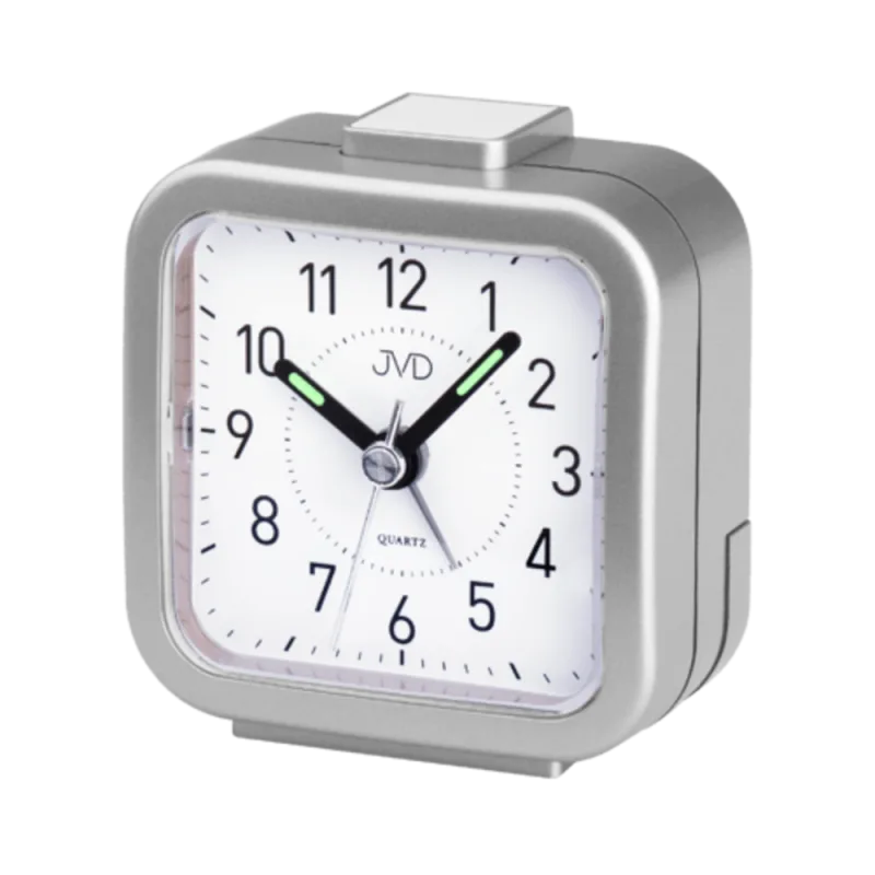 JVD Nejlevnější analogový malý levný budík JVD quartz SR105.6