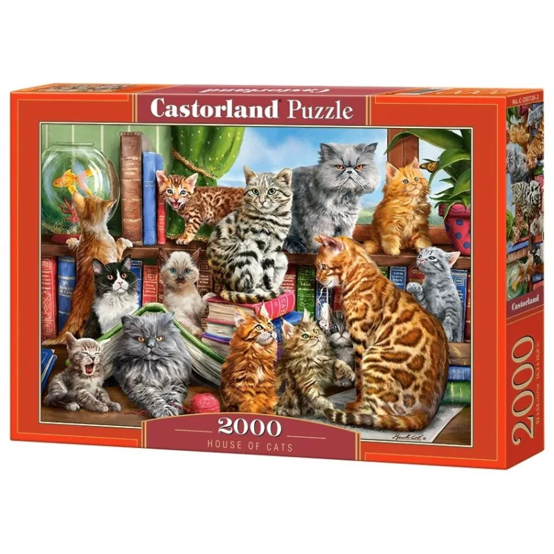 Castorland Puzzle Mačací dom 2000 dielikov